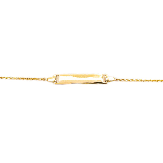 14ct Yellow Gold Child's ID Bracelet