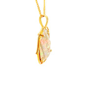 14ct Free Form Opal Pendant