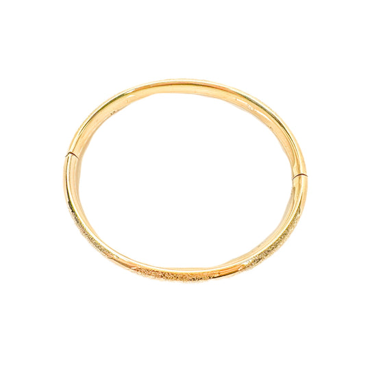 9ct Yellow Gold Patterned Bangle 