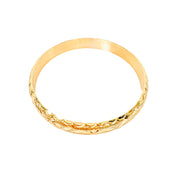 9ct Yellow Gold Fancy Patterned Bangle