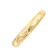 9ct Yellow Gold Fancy Patterned Bangle