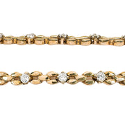 9ct Yellow Gold and Cubic Zirconia Bracelet 