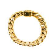 9ct Yellow Gold Mens Curb Link Bracelet