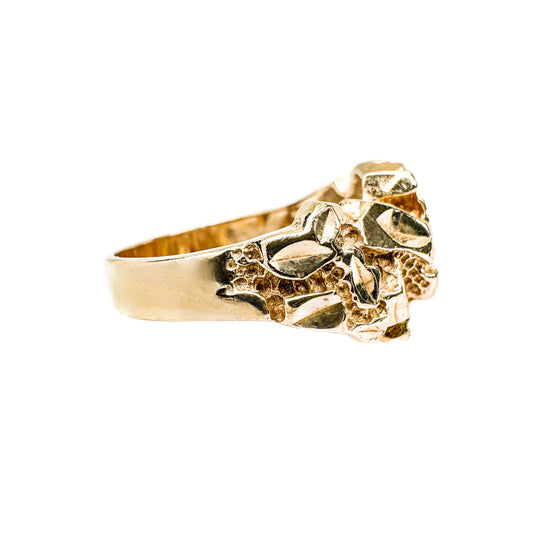 14ct Yellow Gold Nugget Ring
