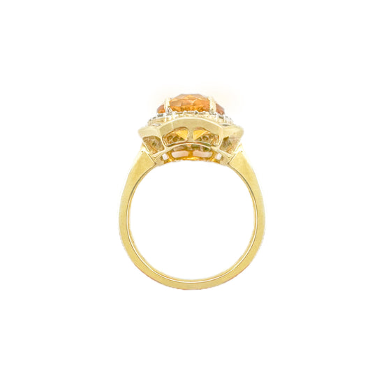 9 Karat Citrin- und Diamantring – Citrin-Karat ???