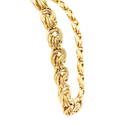 9ct Yellow Gold Fancy Twisted Link Necklace