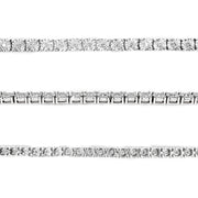 9ct White Gold Diamond Tennis Bracelet