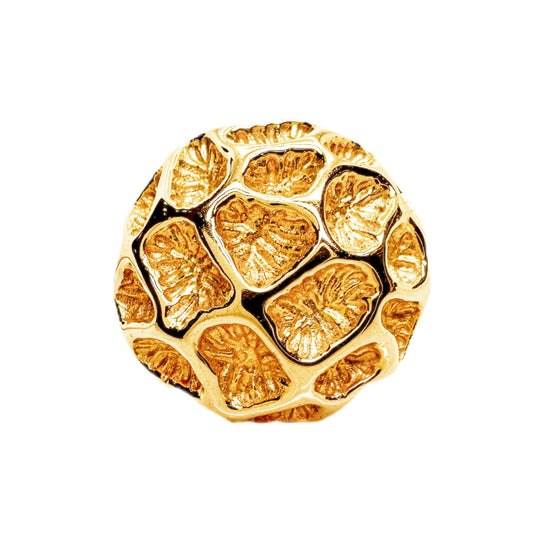 18ct Large Organic Dome Ring
