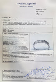 18ct White Gold Diamond Band