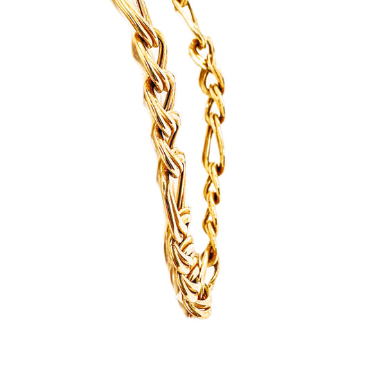 9ct Yellow Gold Double Curb Chain