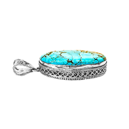 Sterling Silver Turquoise Pendant