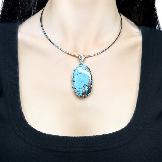 Sterling Silver Turquoise Pendant