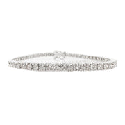 14ct White Gold Diamond Tennis Bracelet, 5.74cts TDW