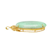 18ct Yellow Gold Jade Pendant