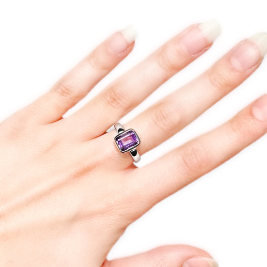 Amethyst Sterling Silver Ring