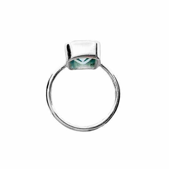 Blue Topaz Sterling Silver Ring