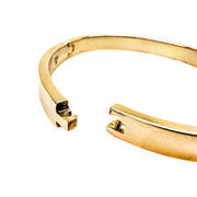 9ct Yellow Gold & Diamond Bangle 