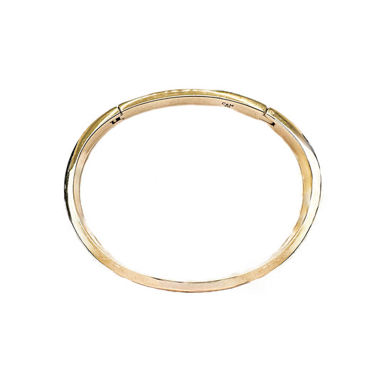 9ct Yellow Gold & Diamond Bangle