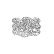 Sterling Silver Wide Weave Ring