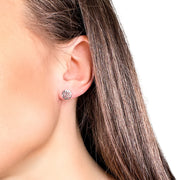 Sterling Silver Circle Ear Studs