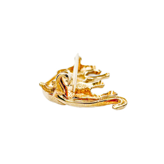 9ct Saphire & Diamond Leopard Brooch 