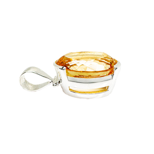 Citrine Sterling Silver Pendant