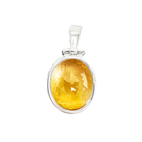 Citrine Sterling Silver Pendant