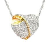9ct Diamond Heart Pendant