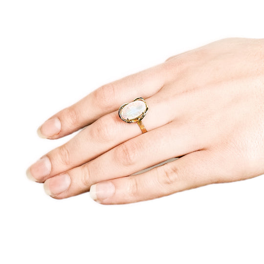 18ct Yellow Gold Opal Ring 