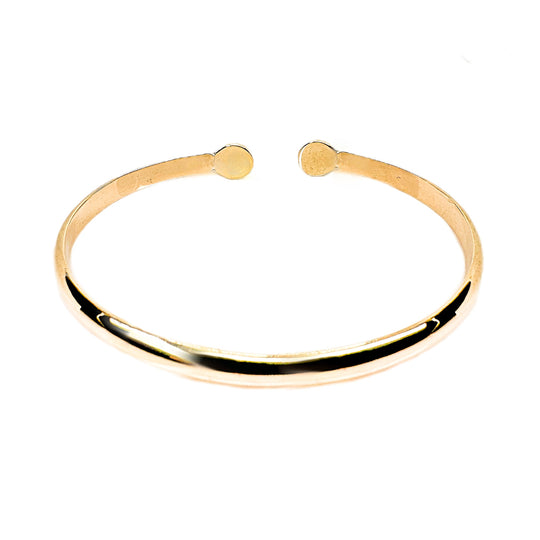 9ct Yellow Gold Mens Cuff Bangle