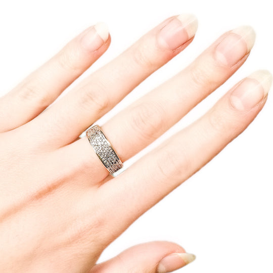 9ct Yellow Gold Diamond Band Ring