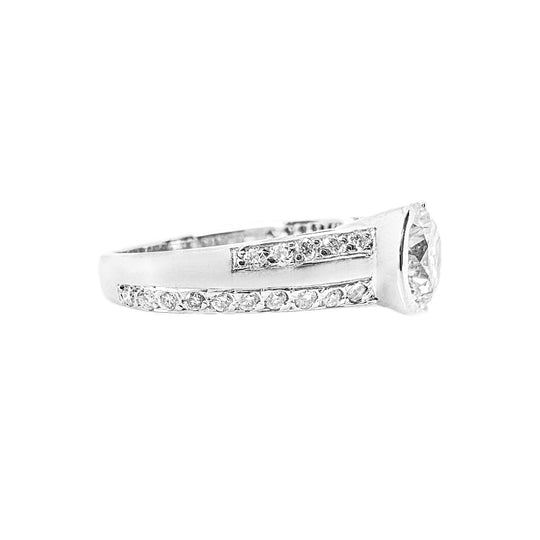 Platinum Solitaire 1.51cts Diamond Ring