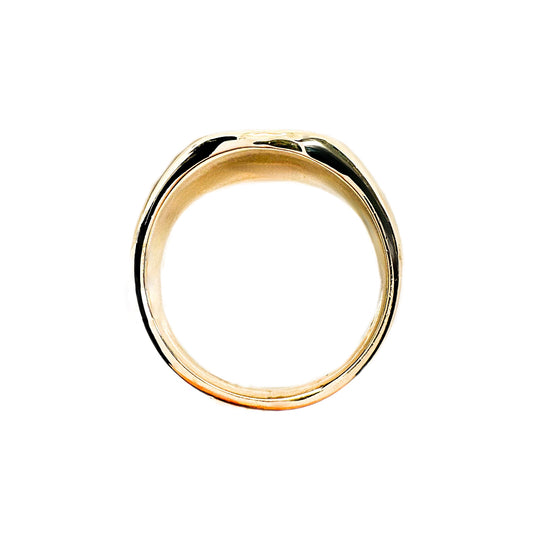 9ct Yellow Gold Signet Phoenix Ring