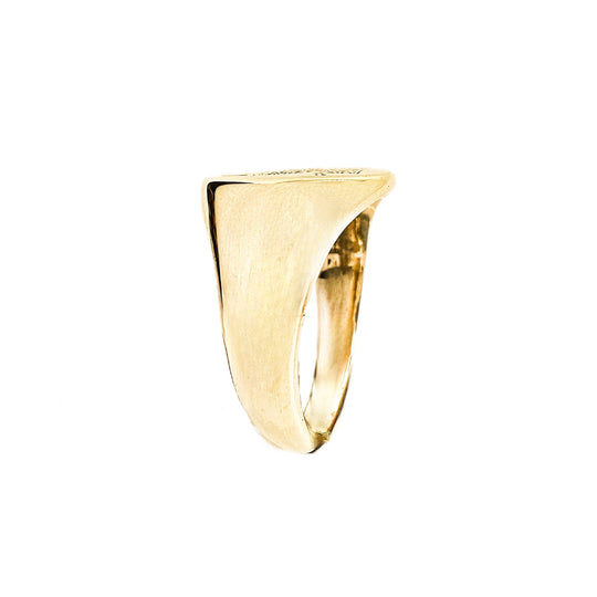 9ct Yellow Gold Signet Phoenix Ring