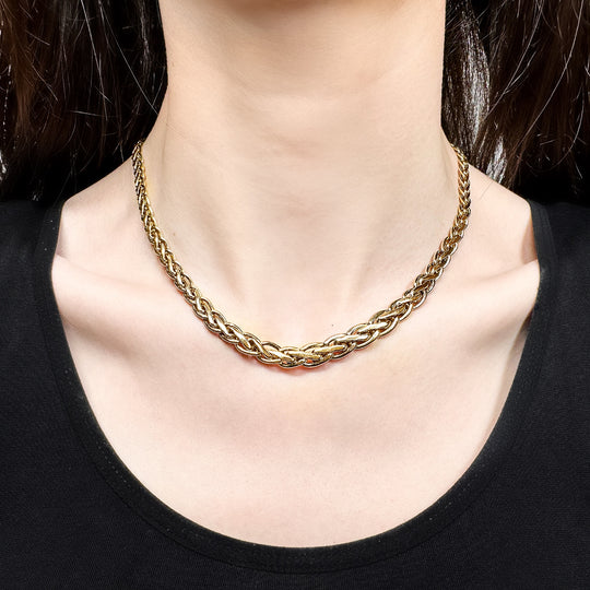 9ct Yellow Gold Weave Chain 