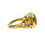  24ct Yellow Gold Jade Ring