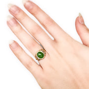 24ct Yellow Gold Jade Ring