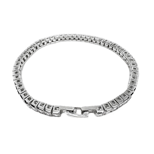 Sterling Silver Cubic Zirconia Tennis Bracelet 