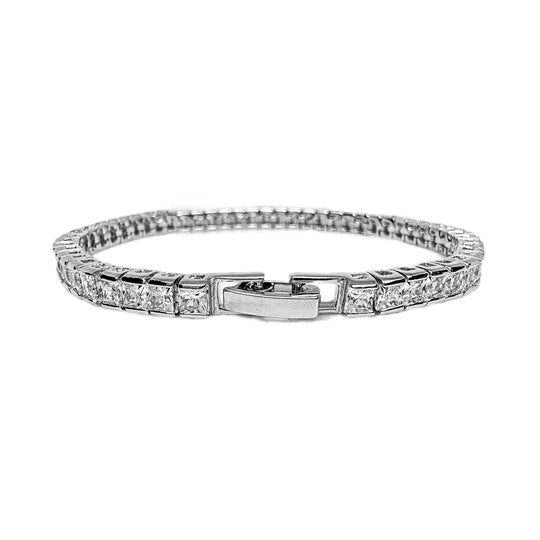 Sterling Silver Cubic Zirconia Tennis Bracelet 