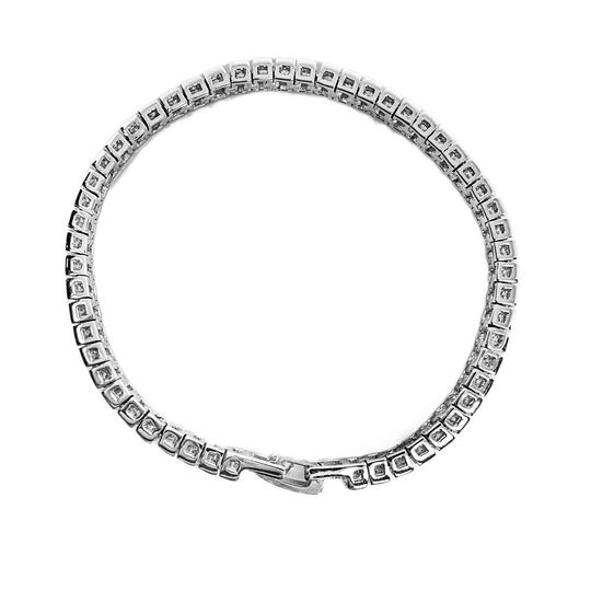 Sterling Silver Cubic Zirconia Tennis Bracelet 