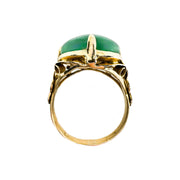 21ct Yellow Gold Jade Ring