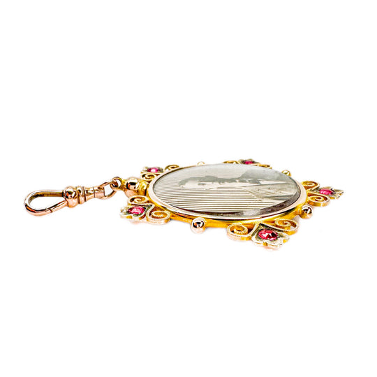 9ct Antique Victorian Locket Pendant