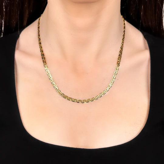 9ct Yellow Gold Birdseye Link Chain
