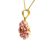 15ct Yellow Gold Spinel Pink Pendant