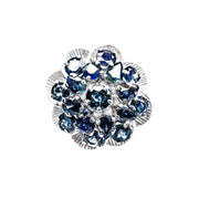 14ct White Gold Sapphire Cocktail Ring