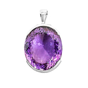 Amethyst Sterling Silver Pendant