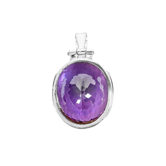 Amethyst Sterling Silver Pendant