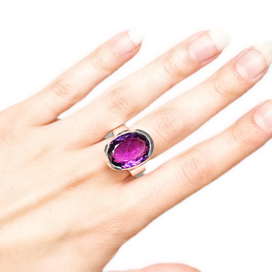 Amethyst Sterling Silver Ring
