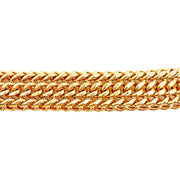 18ct Triple Curb Link Bracelet 