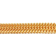 18ct Triple Curb Link Bracelet 